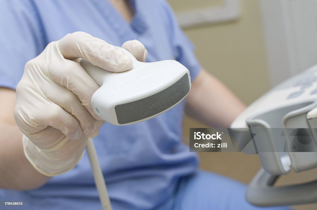 Ultrasound medical device for diagnostics Multi-frequency medical device for ultrasound scanner Ultrasound Stock Photo