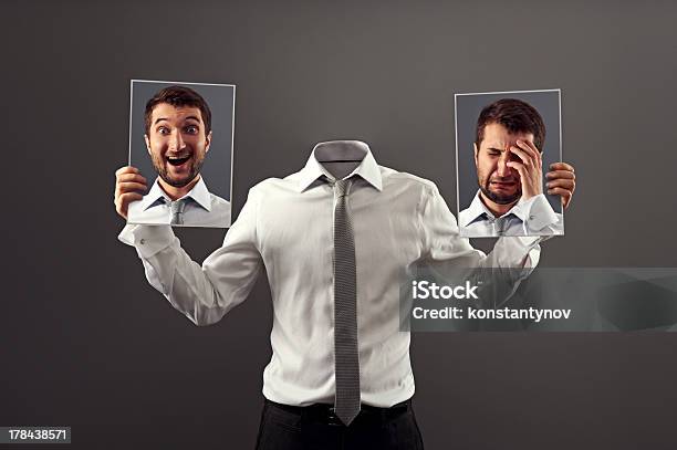 Happy Or Sad Stock Photo - Download Image Now - Sadness, Happiness, Men