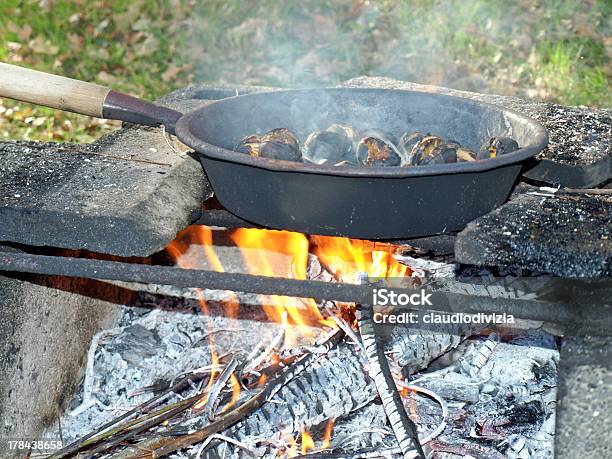 Photo libre de droit de Au Barbecue banque d'images et plus d'images libres de droit de Aliment - Aliment, Barbecue, Châtaigne