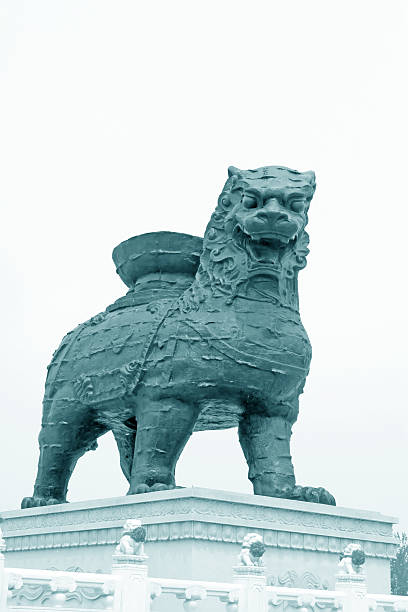 istock iron lion in a park 178438775