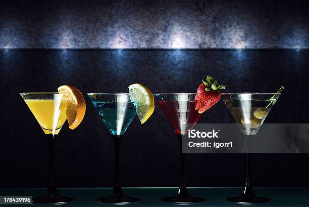 Martini Stock Photo - Download Image Now - Alcohol - Drink, Bar - Drink Establishment, Berry Fruit