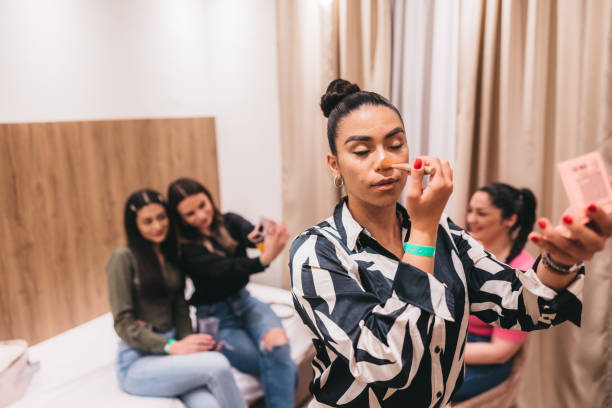 istock Beautiful young women getting ready for a party 1784394693