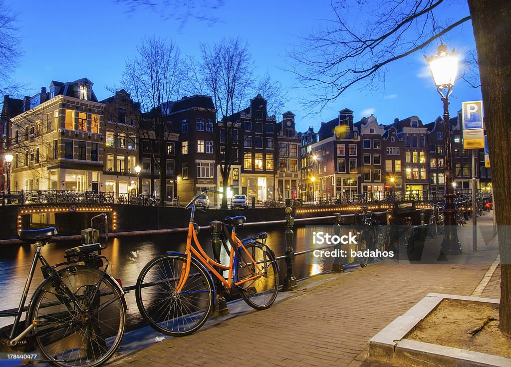 Amsterdam - Lizenzfrei Abenddämmerung Stock-Foto