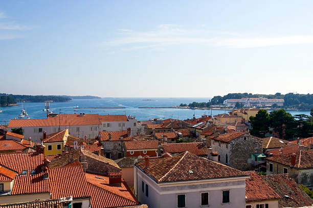 istock Panoramic view of Porec from the basilica tower, Istra, Croatia 178441208