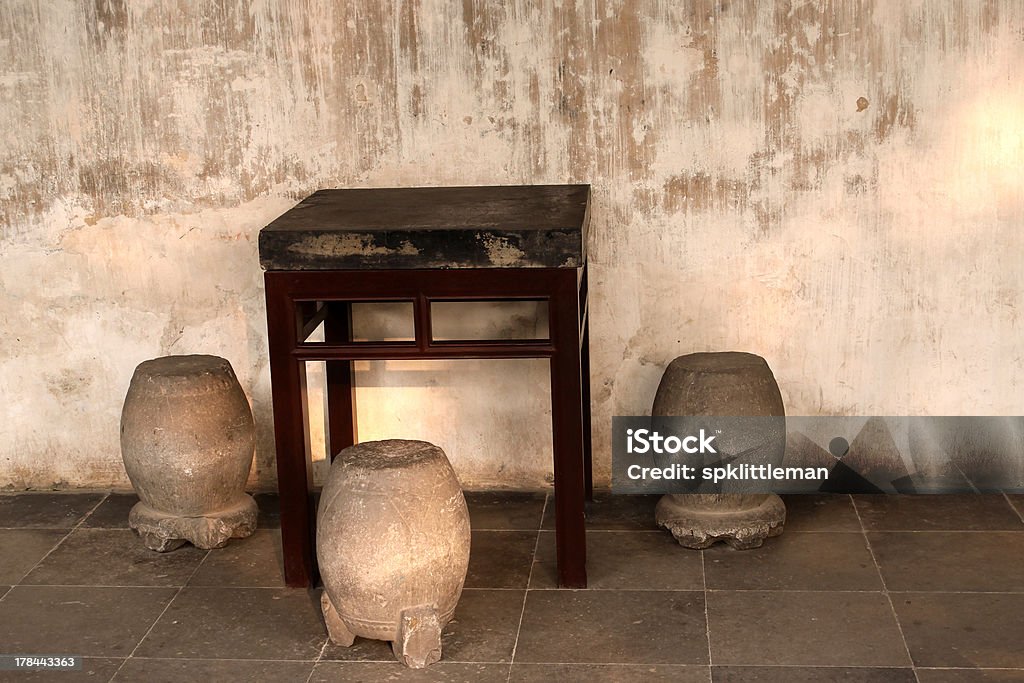 Old Chairs and Table in hundred village Approaching Stock Photo