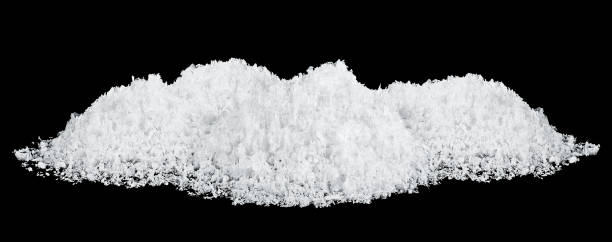 istock Snow hills isolated on a black background. White snow. Snowdrifts. 1784437052