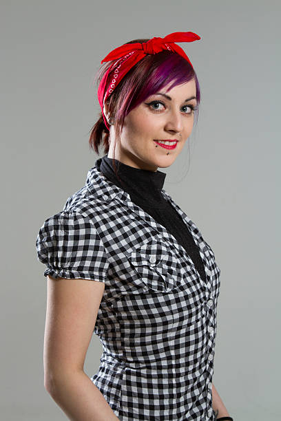 istock Young woman in vintage style 178444473