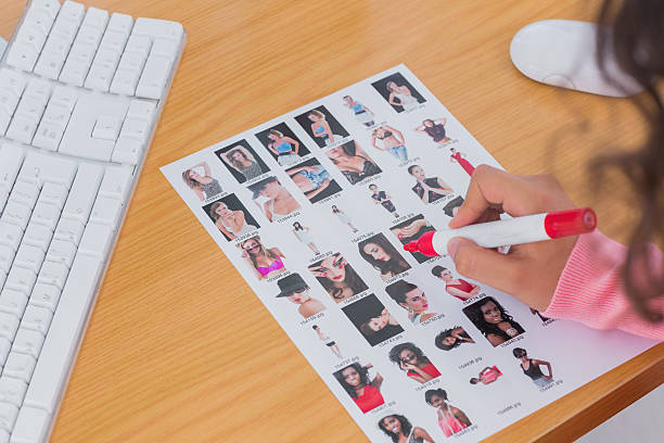 istock Overhead of contact sheet being edited 178444973