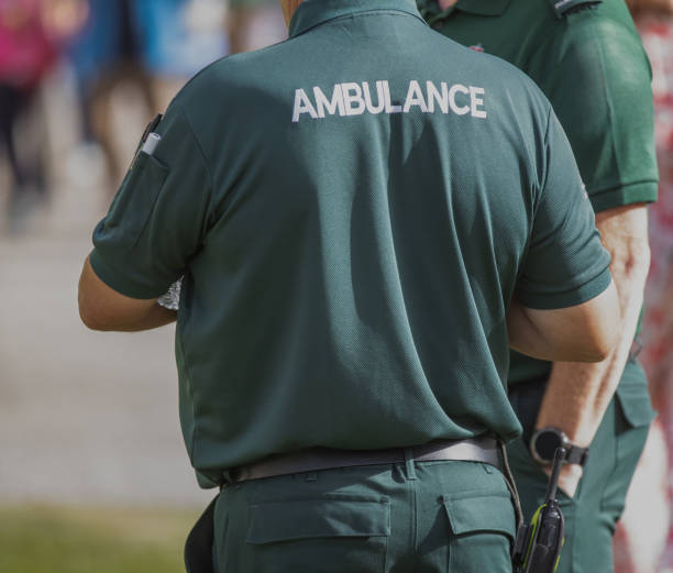 istock Ambulance / Paramedic nurse on duty at an event 1784453440