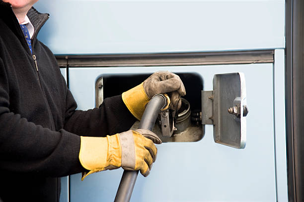 istock Filling with fuel in big, the lorry 178445864