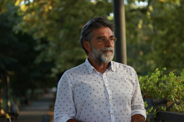 istock Portrait of senior bearded man 1784459992