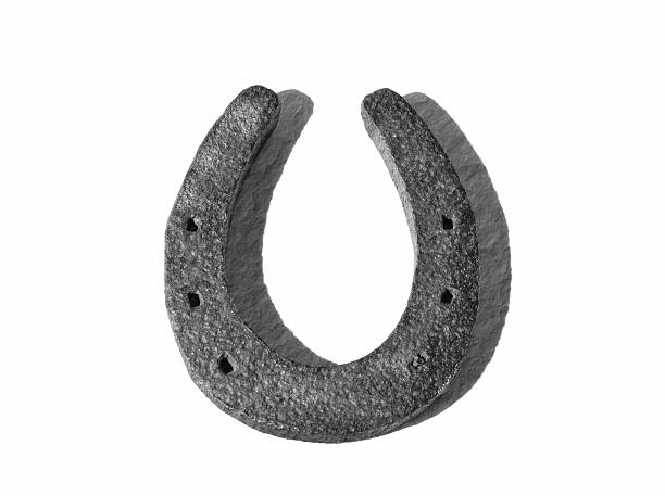 istock Horse Shoe Black And White 178446318