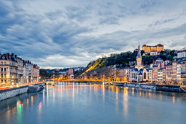 istock Saone river in Lyon city at evening 178446590
