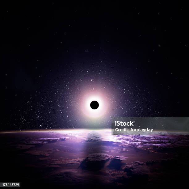 Eclipse Of The Sun Stock Photo - Download Image Now - Astronomy, Backgrounds, Climate