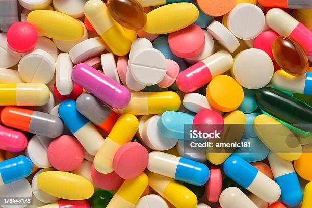 Pills Stock Photo - Download Image Now - Capsule - Medicine, Close-up, Colors