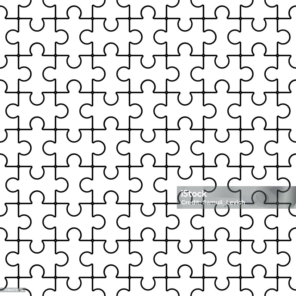 Puzzles Pattern Seamless Jigsaw Puzzle Background Baby Fabric Texture ...