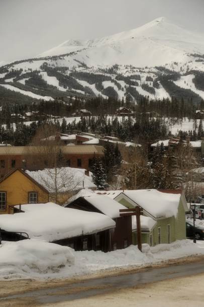 istock Breckenridge Snow Scene with mountain in Background 1784476771