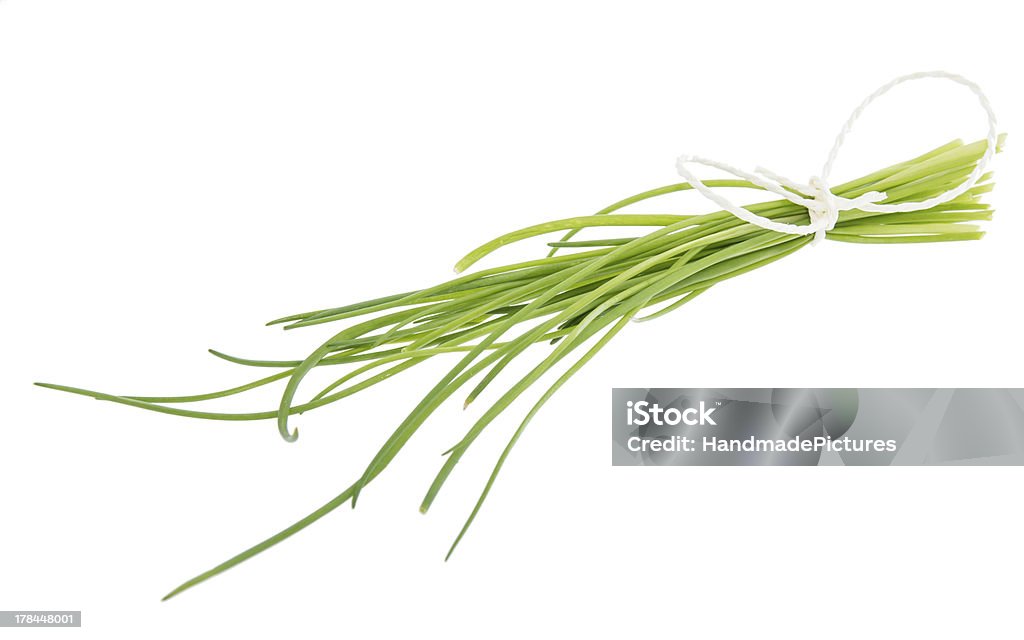 Chives isolated on white Chives isolated on white background Bunch Stock Photo