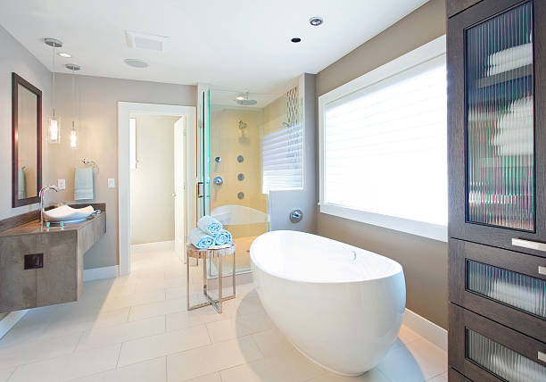 istock Modern Bathroom in Luxury Home 178450204