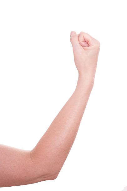 istock White isolated female fist 178450724