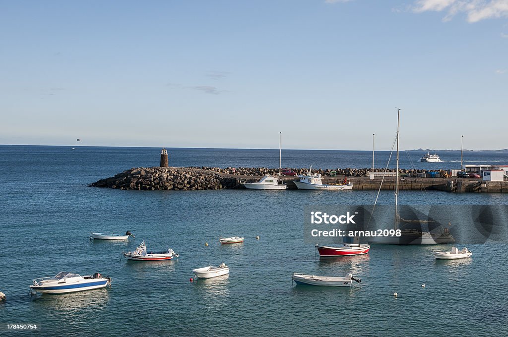 harbor mit Boote - Lizenzfrei Anlegestelle Stock-Foto