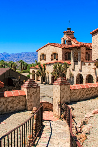 Scotty's Castle is a Spanish Colonial Revival style villa located in Death Valley National Park, California