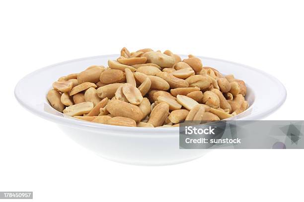 Peanut On Plate Stock Photo - Download Image Now - Cholesterol, Crockery, Cut Out