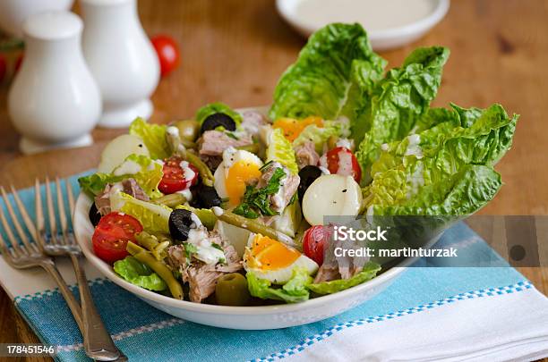 Salad Nicoise Stock Photo - Download Image Now - Salad Nicoise, Vegetarian Food, French Culture