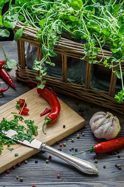 istock Harvesting homegrown spices for spring meal 178452832
