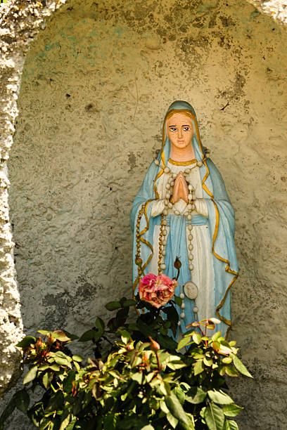 istock Niche in the wall with Mother Mary 178452873