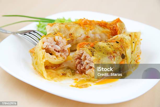 Cabbage Rolls Stock Photo - Download Image Now - Broad Bean, Cabbage, Close-up