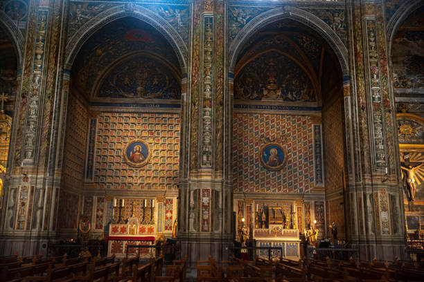 Interior of Sainte Cécile Cathedral in Albi, France