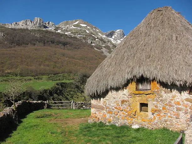 Traditional's house in the National Park of Somiedo (Asturias, Spain)