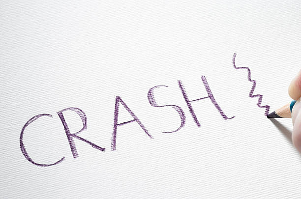 istock Pastel pencil writing the word Crash 178454404
