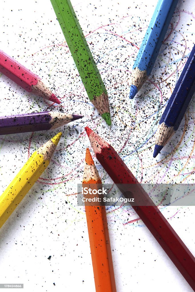 색상화 연필 - 로열티 프리 0명 스톡 사진