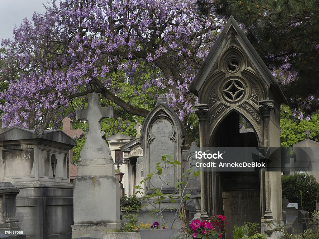 Primavera no cemitério Montparnasse em Paris - Royalty-free Antigo Foto de stock