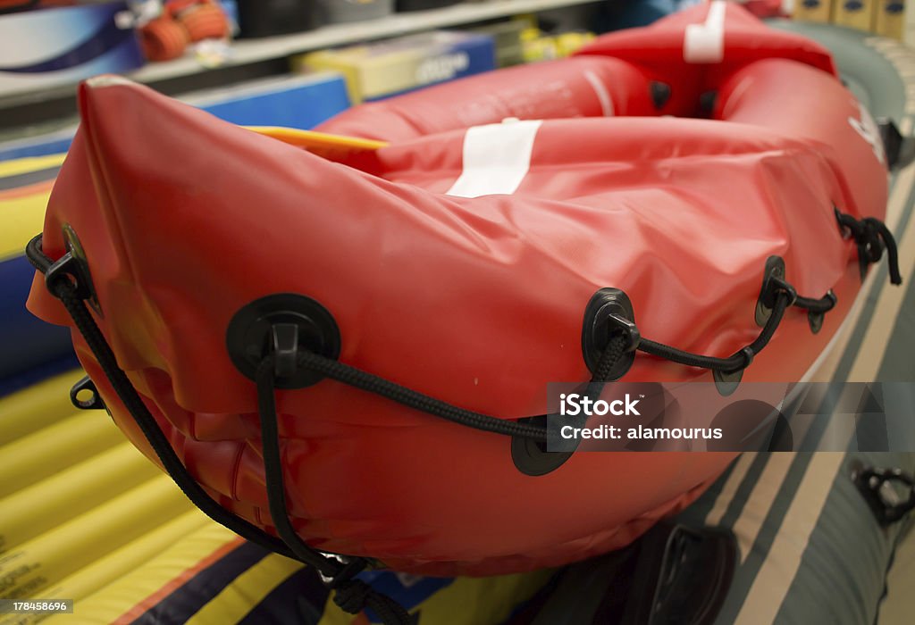 orange Schlauchboot - Lizenzfrei Aufblasbarer Gegenstand Stock-Foto