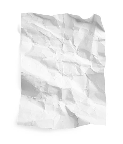 istock Crumpled paper sheet isolated on white, top view 1784602096