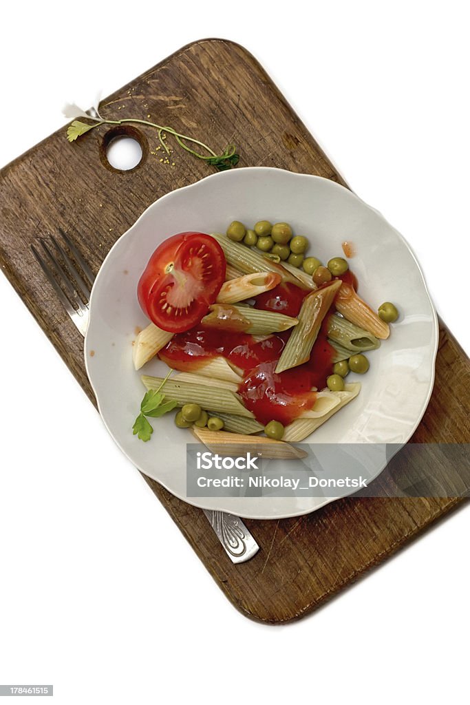 pasta and tomatoes paste with fresh tomatoes Bowl Stock Photo