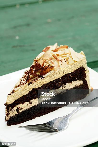 Mocha Almond Cake Stock Photo - Download Image Now - Almond, Brown, Cake