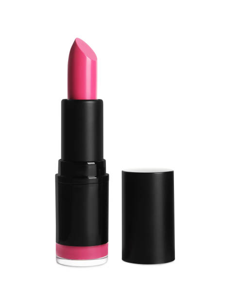 istock Bright lipstick on white background. Professional makeup product 1784637760