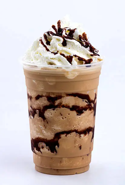 frappuccino topping with whip cream