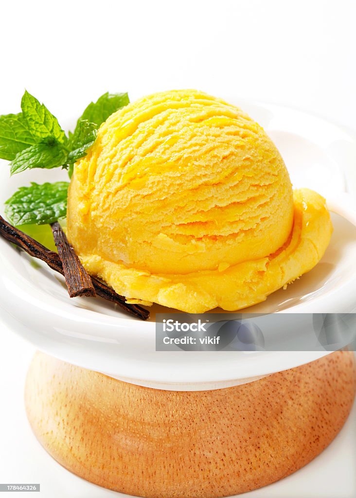 Amarillo, helado - Foto de stock de Alimento libre de derechos