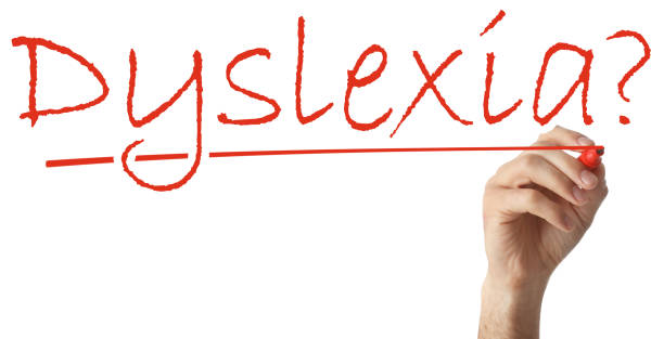 istock Man writing word Dyslexia on white background, closeup. Banner design 1784646573