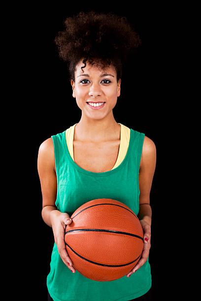 istock Woman with basketball 178464821