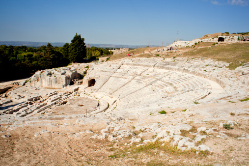 Greek theater, Neapolis of Syracuse in Sicily - Italy