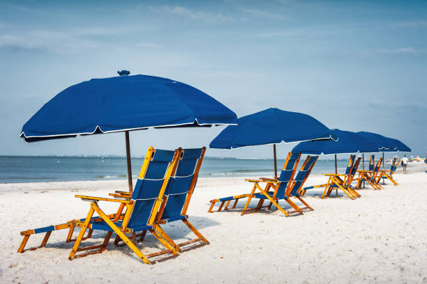 istock Beach Lounge Chairs Tropical Escape Vacation 1784651349