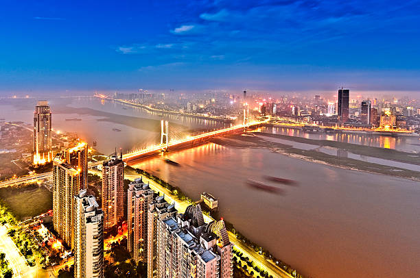 istock birds-eye view City night scene 178465189