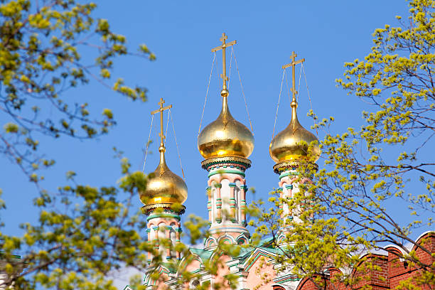 istock Gilt dome of the church 178465447