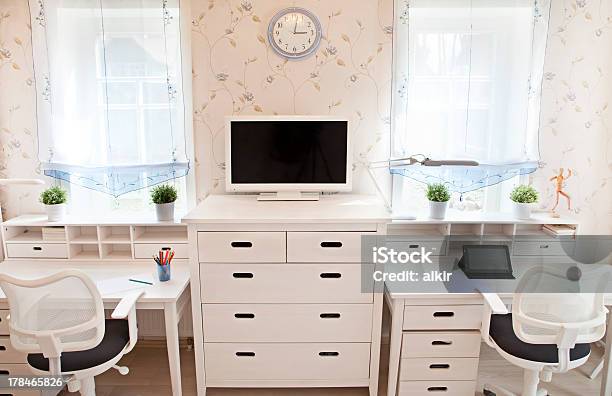 Interior Of Kids Room Stock Photo - Download Image Now - Apartment, Bookshelf, Chair